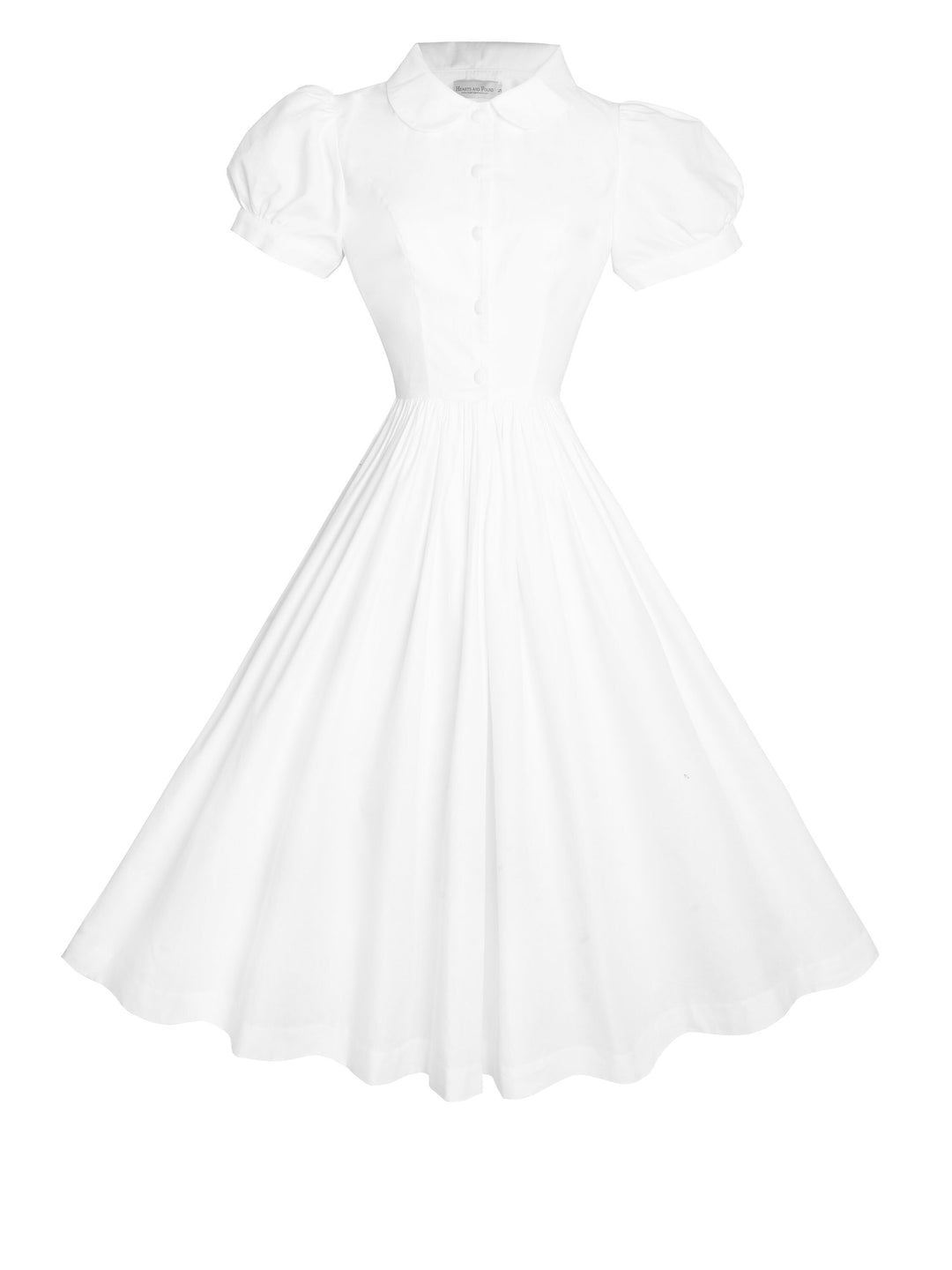 RTS - Size S - Amelie Dress in White Cotton
