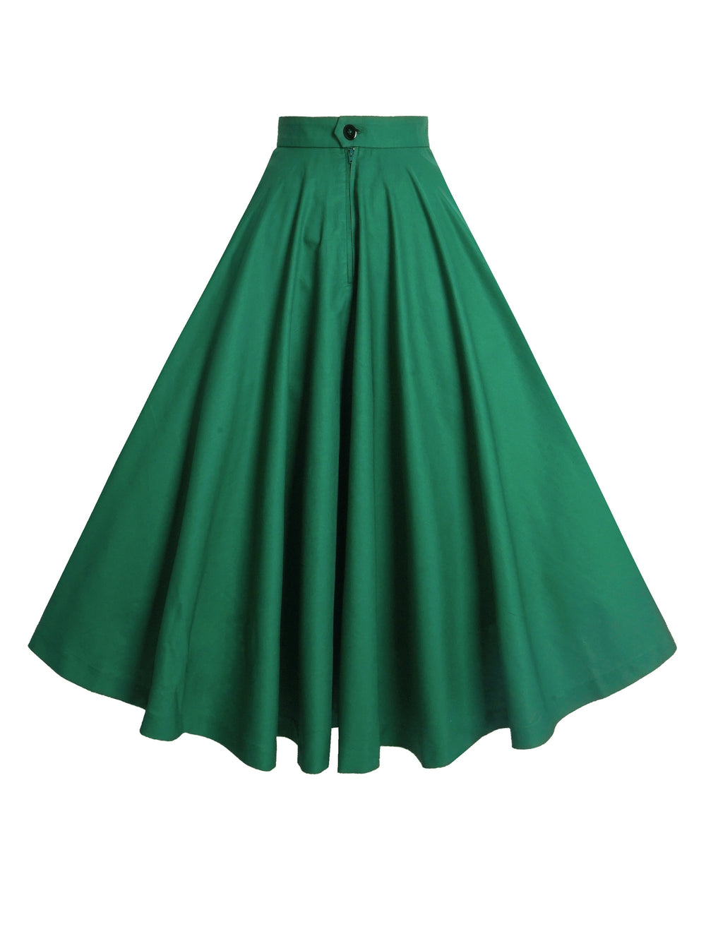 MTO - Lindy Skirt in Pine Green Cotton