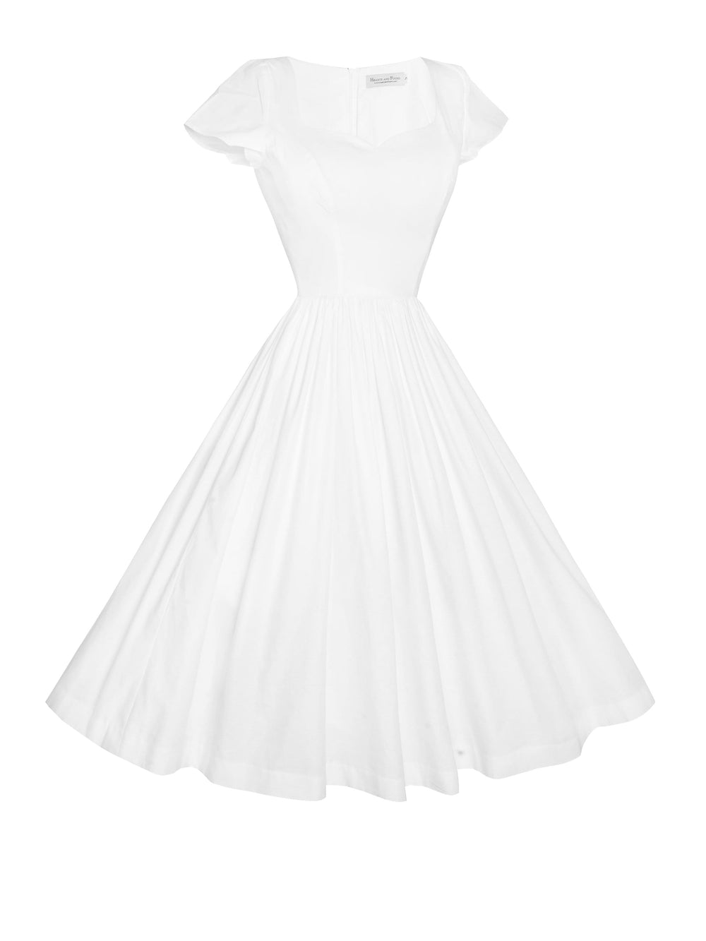 RTS - Size S - Evelyn Dress in White Cotton