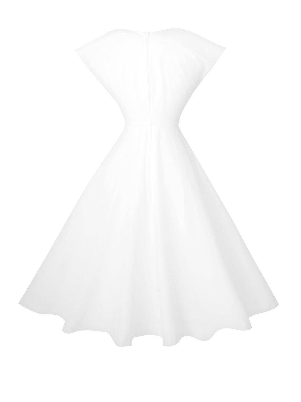 RTS - Size S - Kennedy Dress in White Cotton