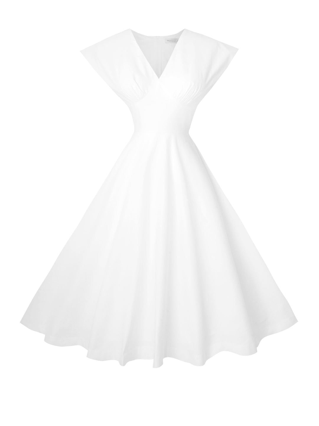 RTS - Size S - Kennedy Dress in White Cotton