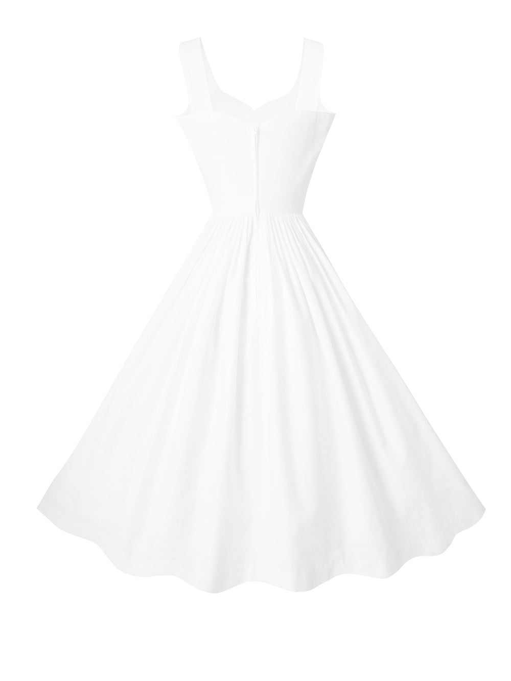 RTS - Size S - Elizabeth Dress in White Cotton