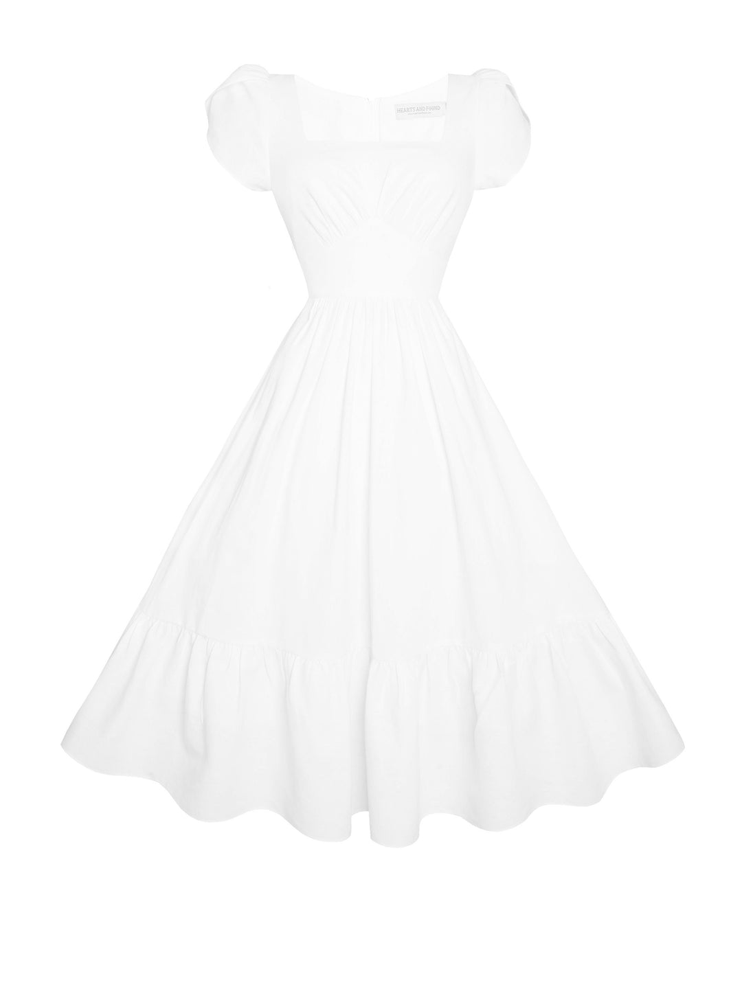 MTO - Ava Dress in White Linen