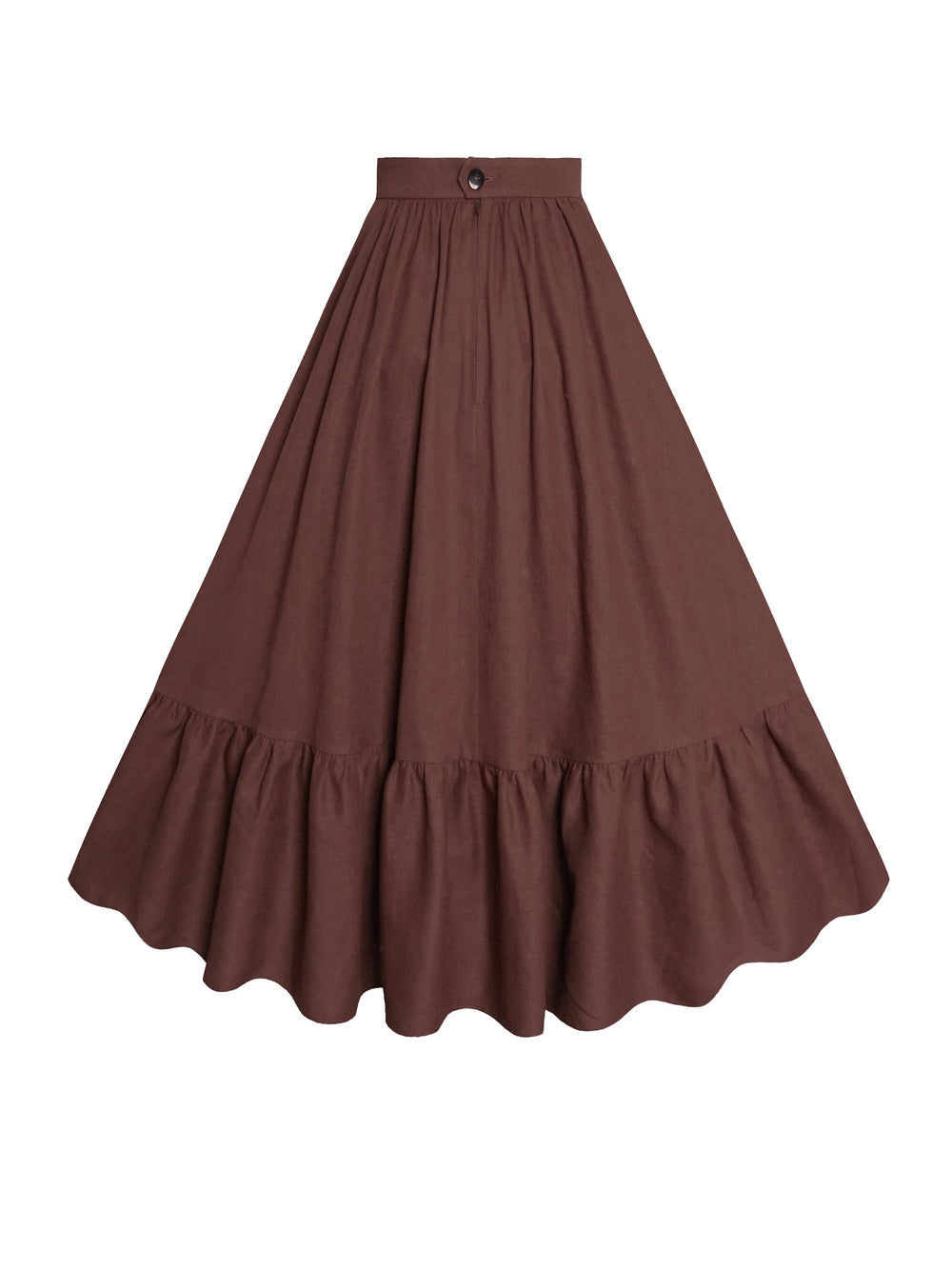 MTO - Rosita Skirt in Walnut Linen