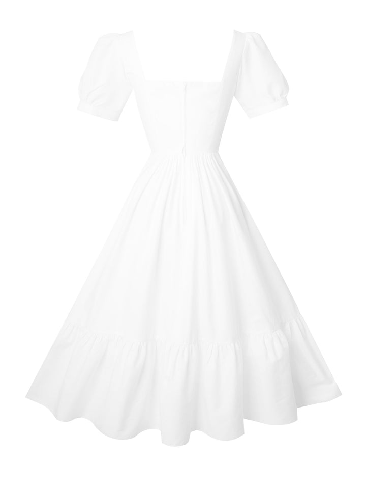 RTS - Size S - Isadora Dress in White Cotton