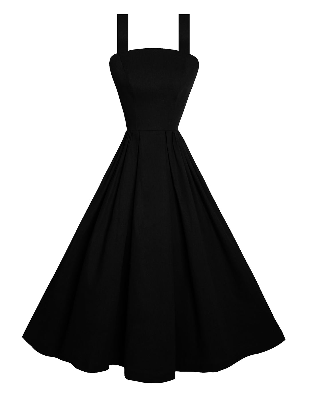 RTS - Size 3XL - Lana Dress in Midnight Black Linen