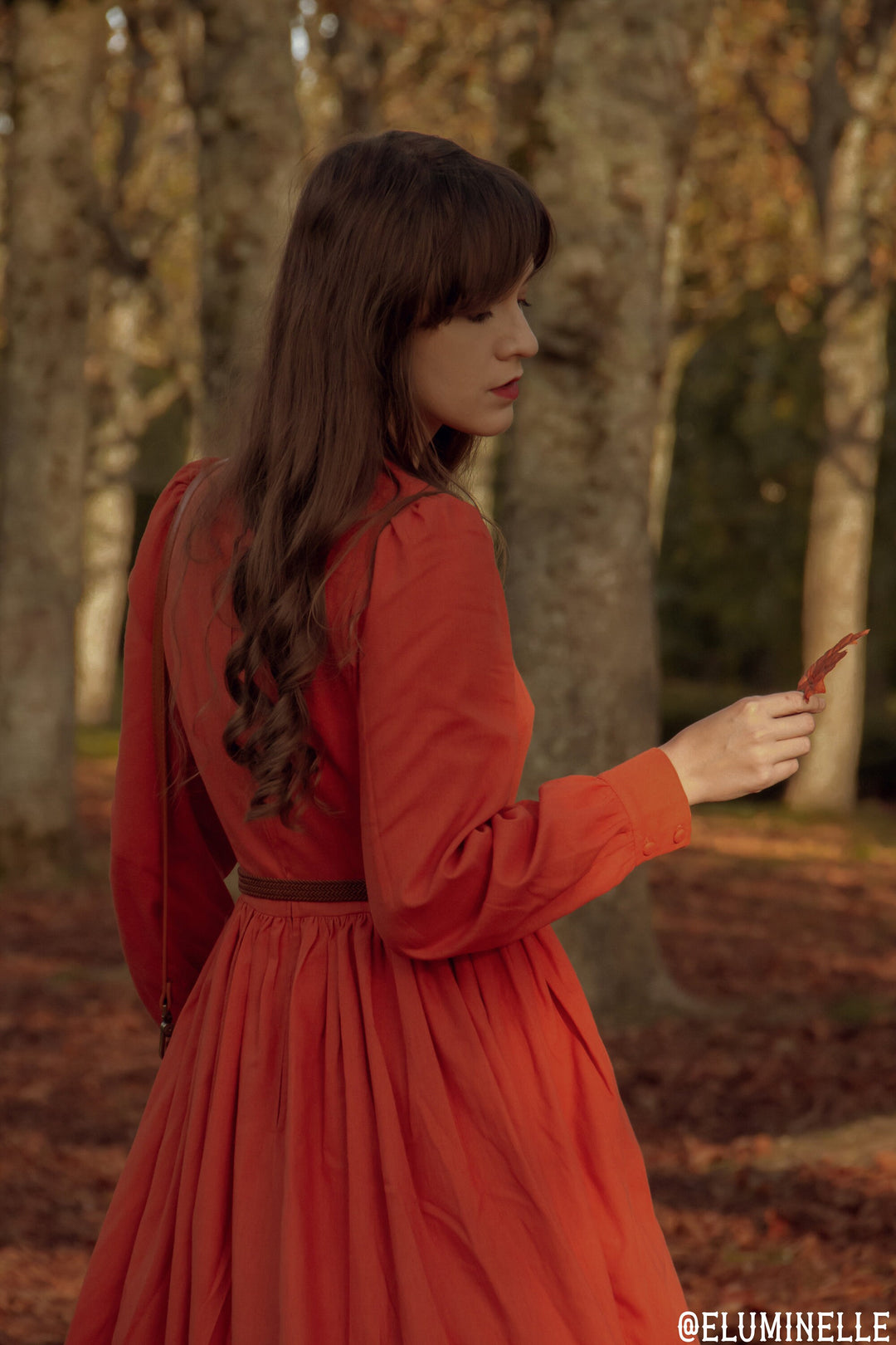 MTO - Agnes Dress in Redwood Linen