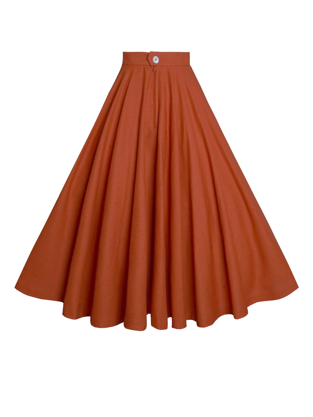 MTO - Lindy Skirt in Redwood Linen