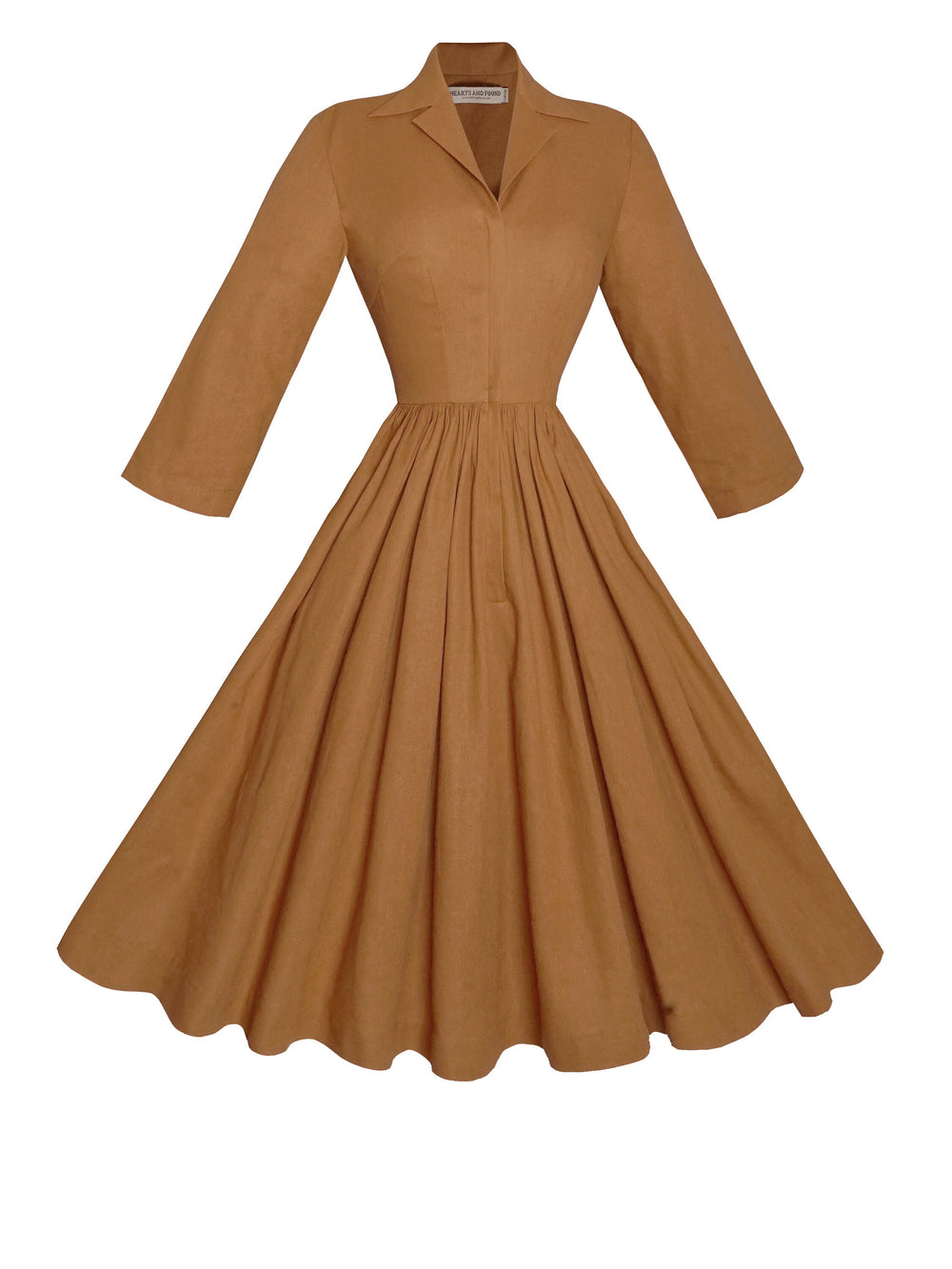 MTO - Natalie Dress in Caramel Linen