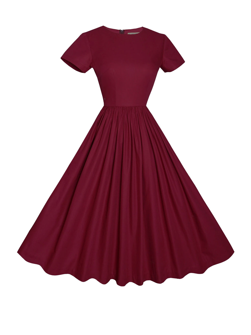MTO - Dorothy Dress in Burgundy Cotton