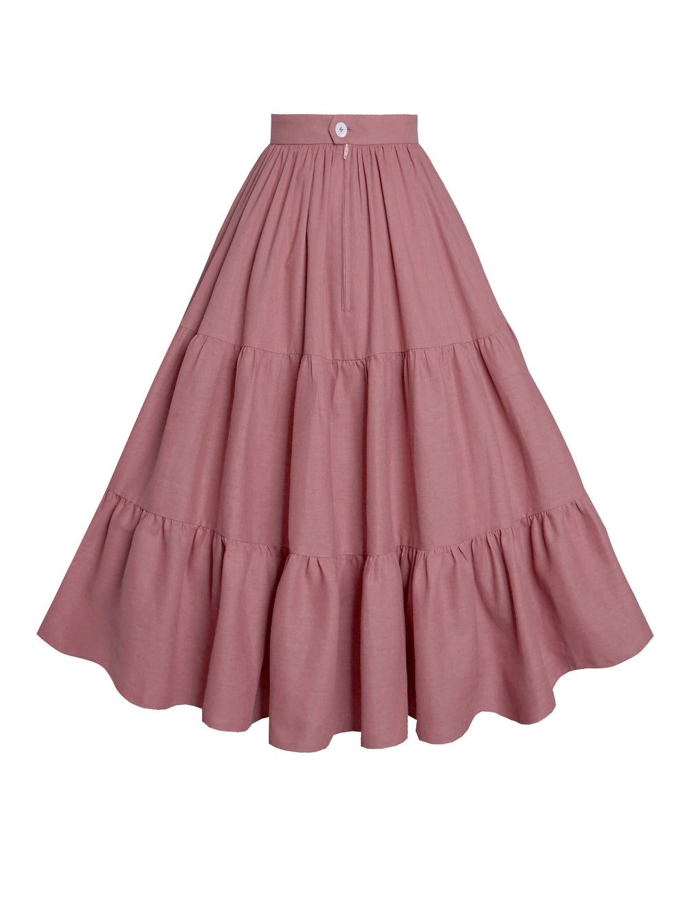 MTO - Pippa Skirt in Antique Rose Linen