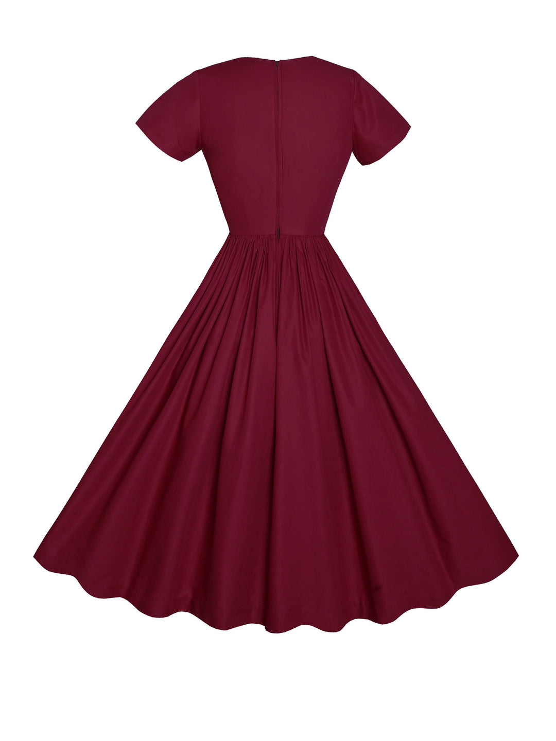 MTO - Dorothy Dress in Burgundy Cotton