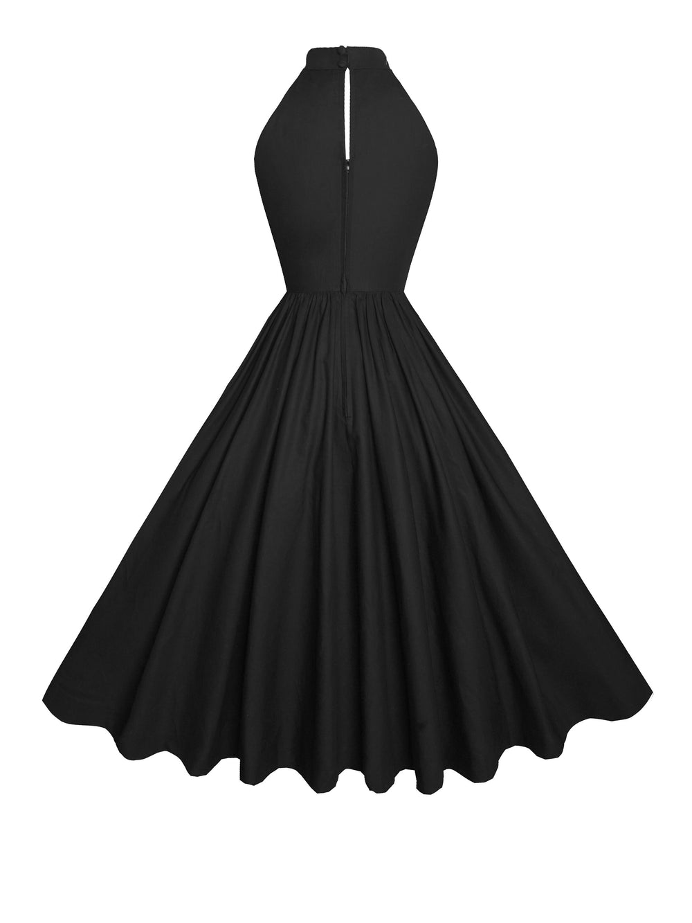 RTS - Size S - Rita Dress in Raven Black Cotton