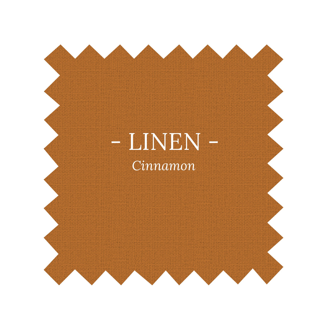 Fabric in Cinnamon Brown Linen
