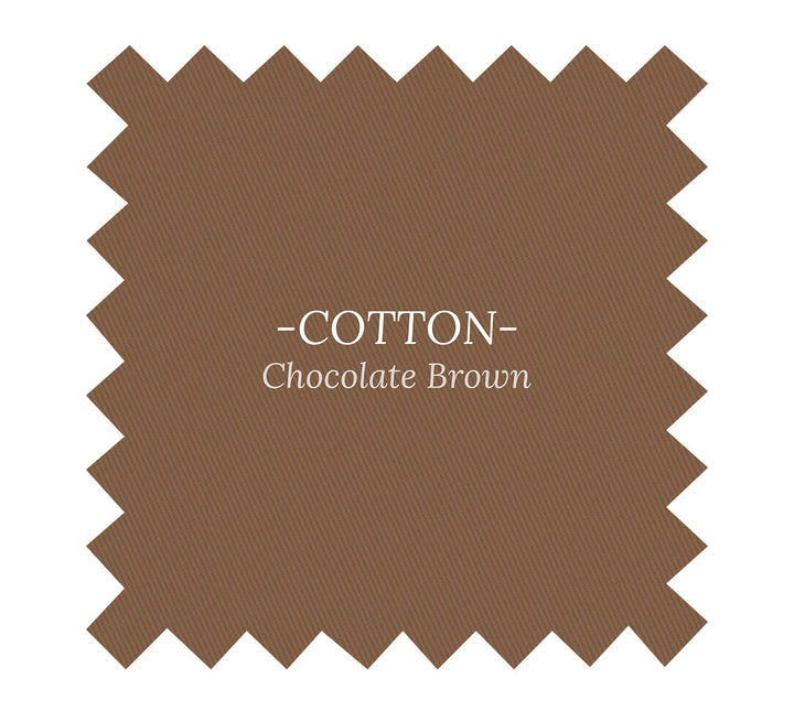 Fabric in Chocolate Brown Cotton - By the Yard