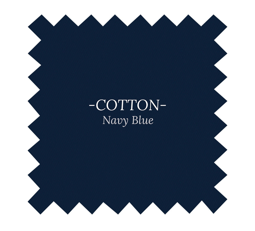 Fabric in Navy Blue Cotton - By the Yard