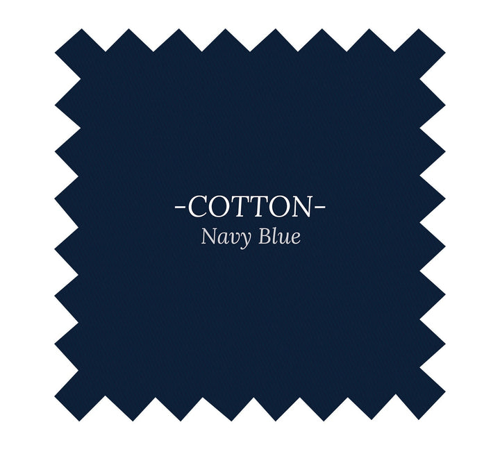 Fabric in Navy Blue Cotton - By the Yard