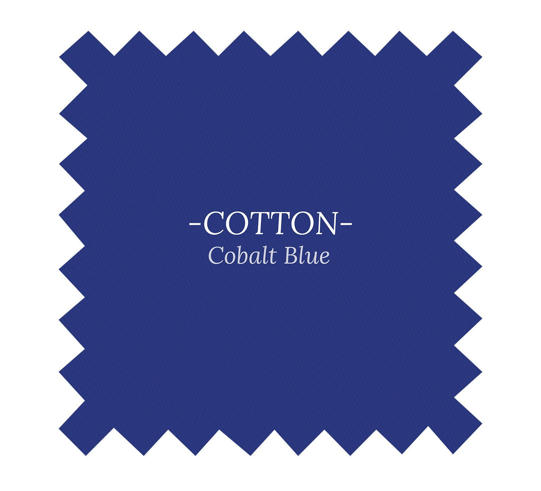 Fabric in Cobalt Blue Cotton - By the Yard