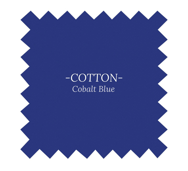 Fabric in Cobalt Blue Cotton - By the Yard