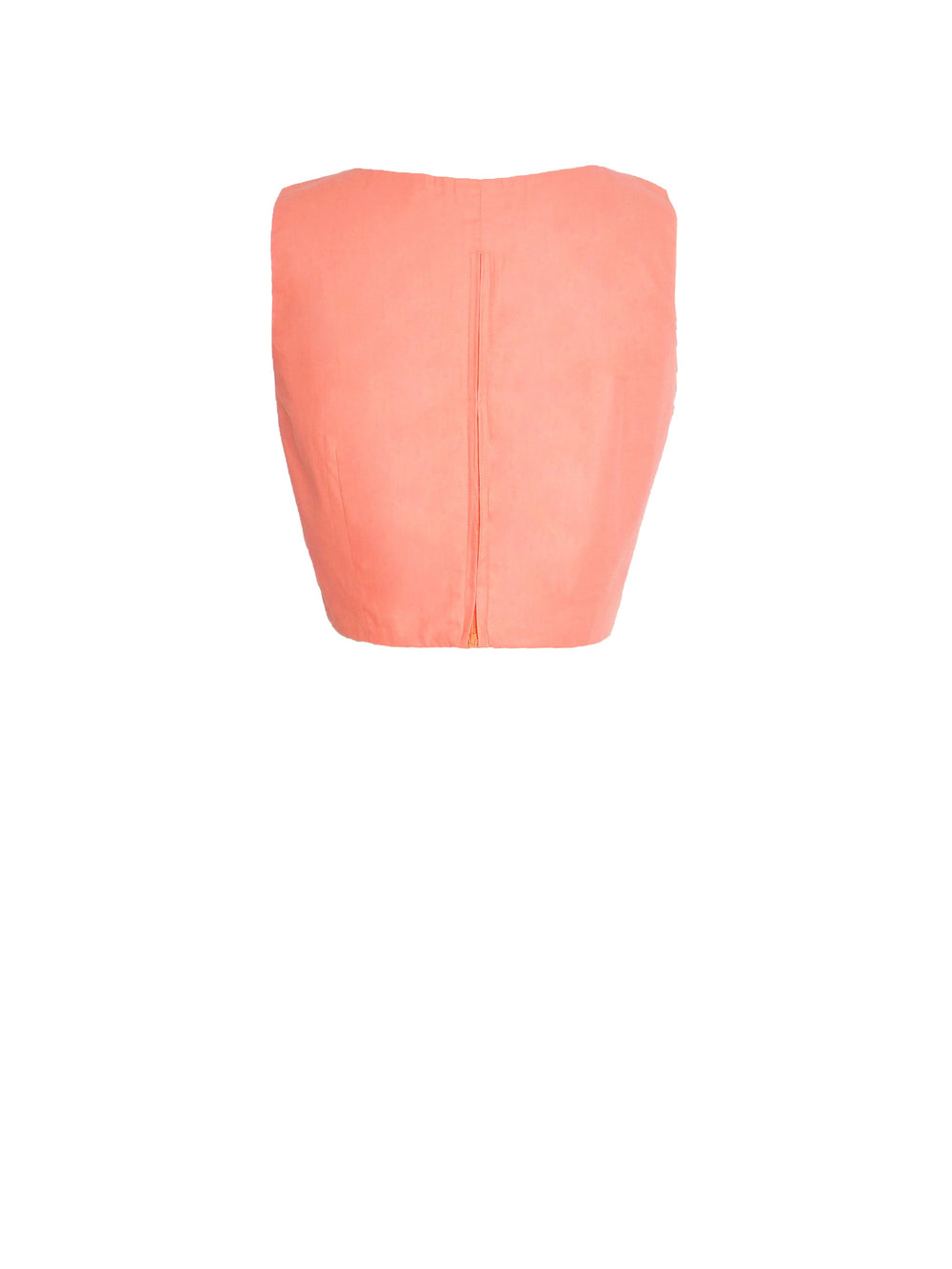 RTS - Size L - Georgia Top in Coral Pink Cotton