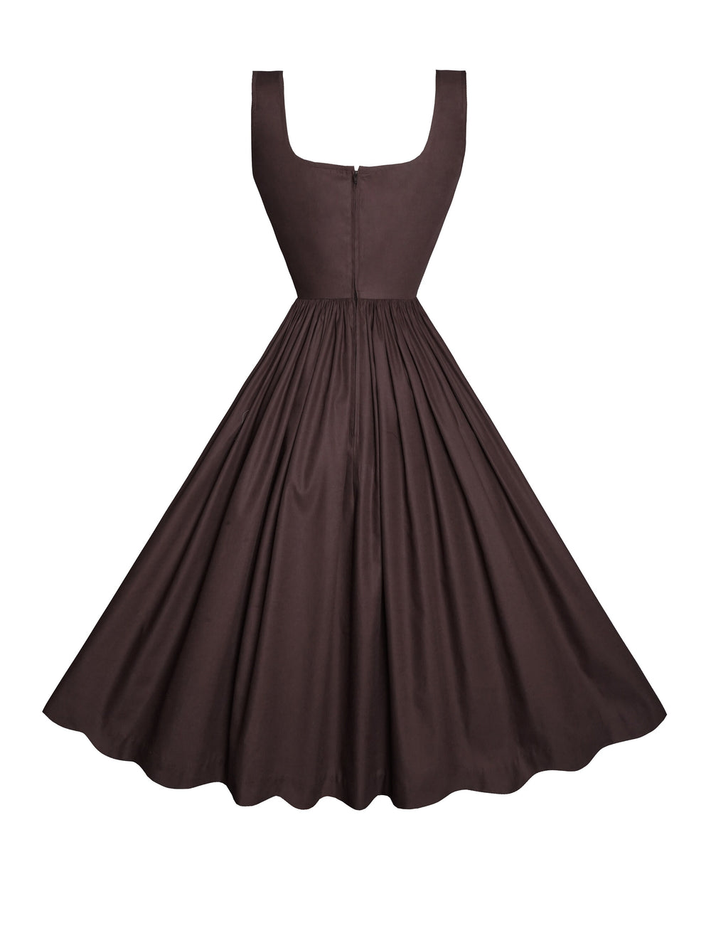 MTO - Michelle Dress in Hickory Brown Cotton
