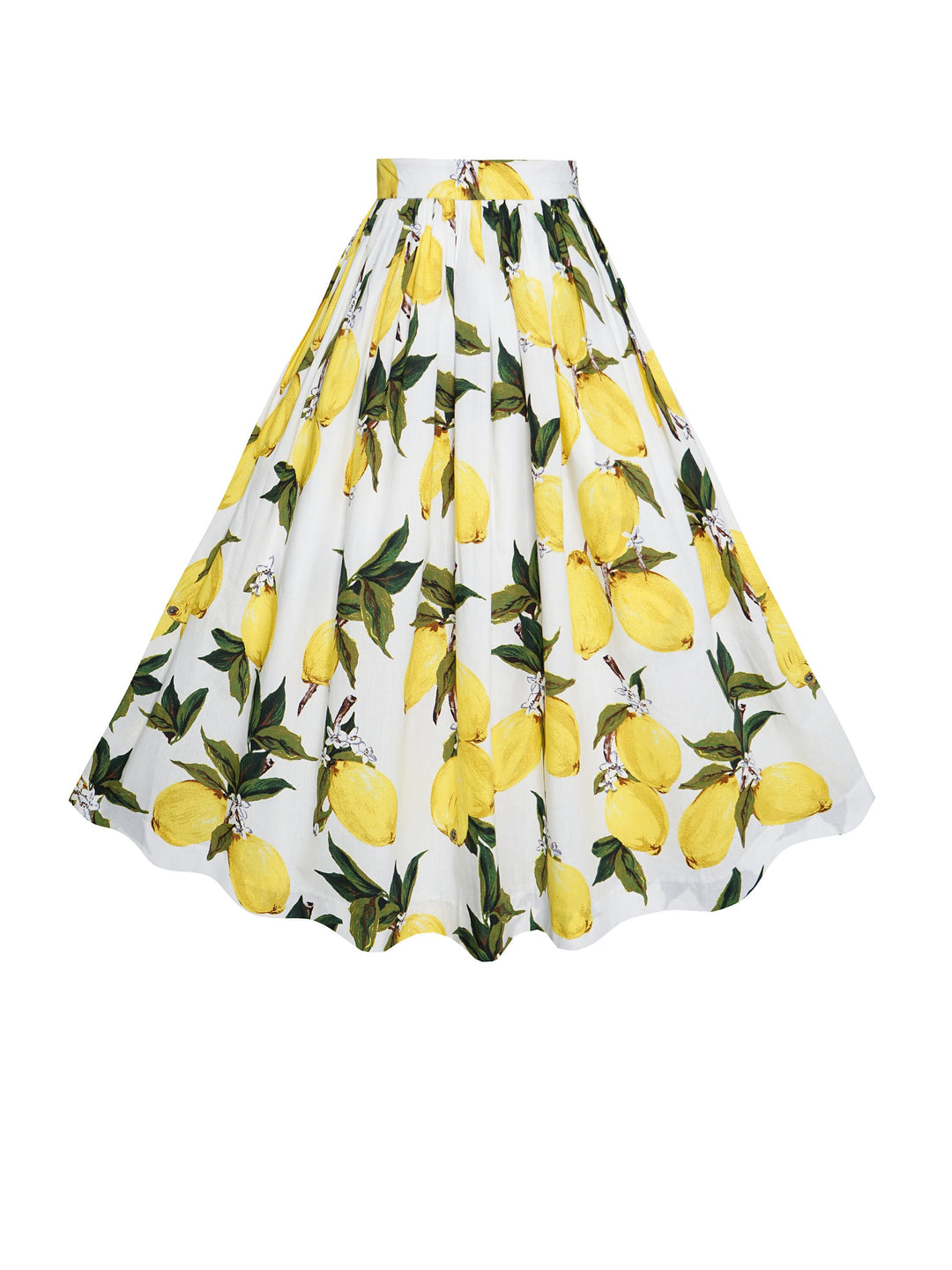 RTS - Size M - Lola Skirt in White "Freshly Squeezed"
