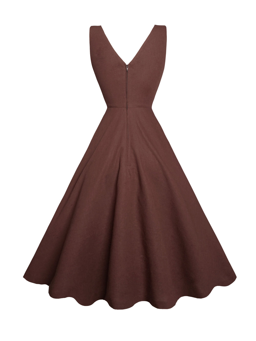 MTO - Diana Dress in Walnut Linen