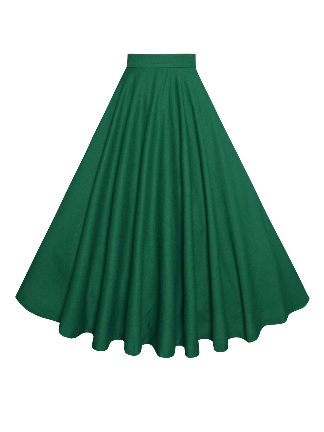 MTO - Lindy Skirt in Forest Green Linen