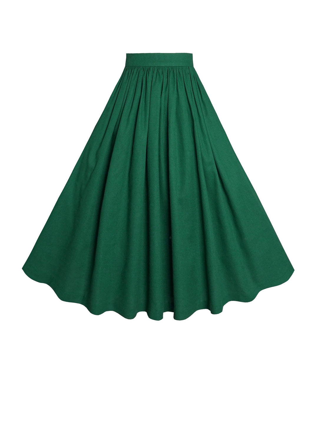 MTO - Lola Skirt in Forest Green Linen