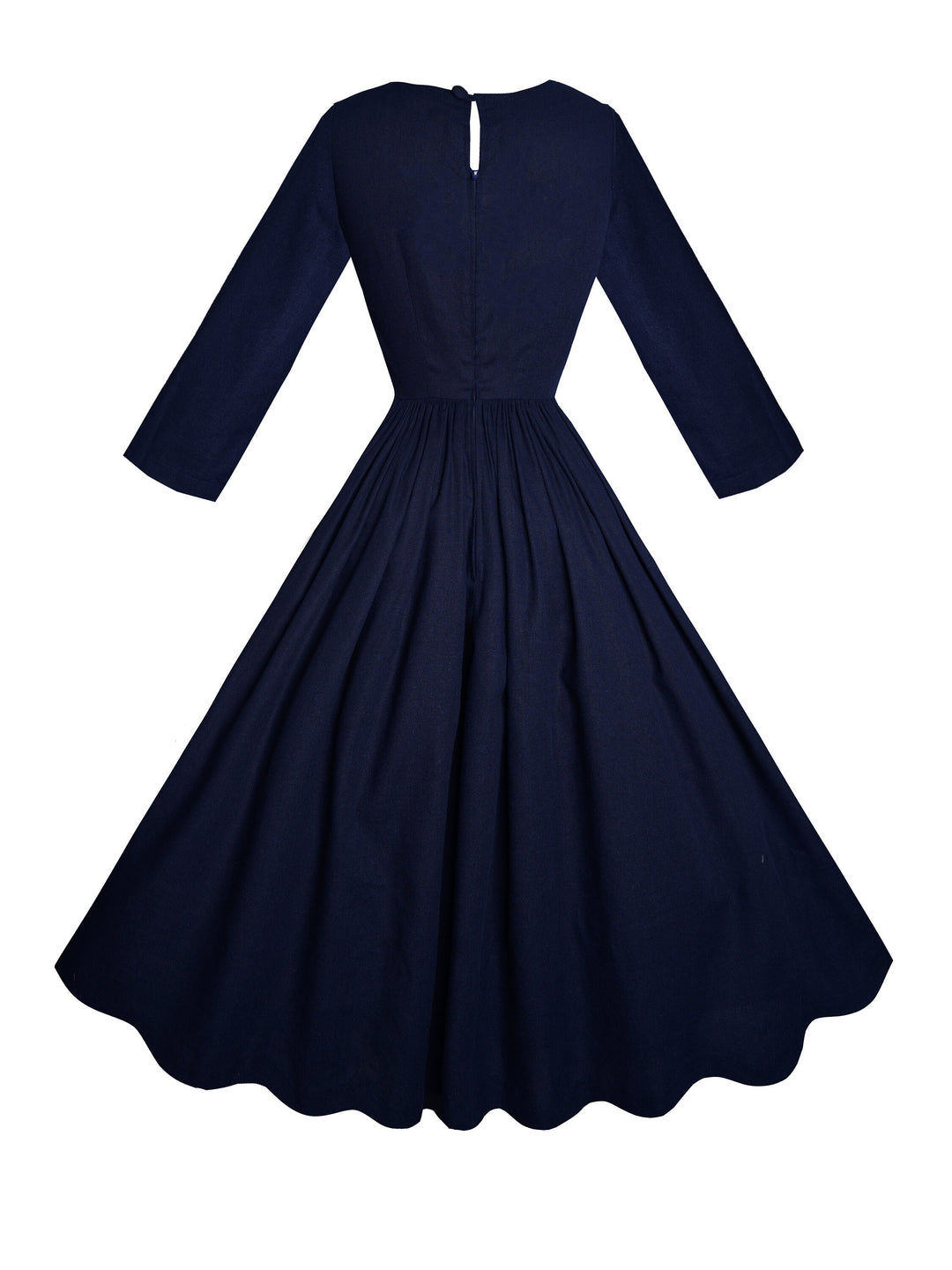 MTO - Marianne Dress in Indigo Blue Linen