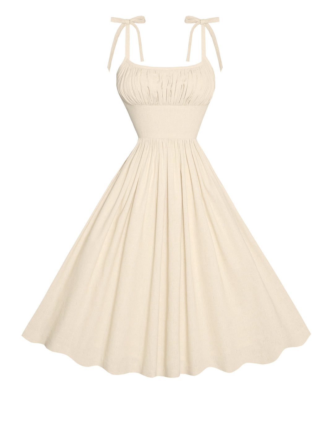MTO - Kelly Dress in Parchment Ivory Linen