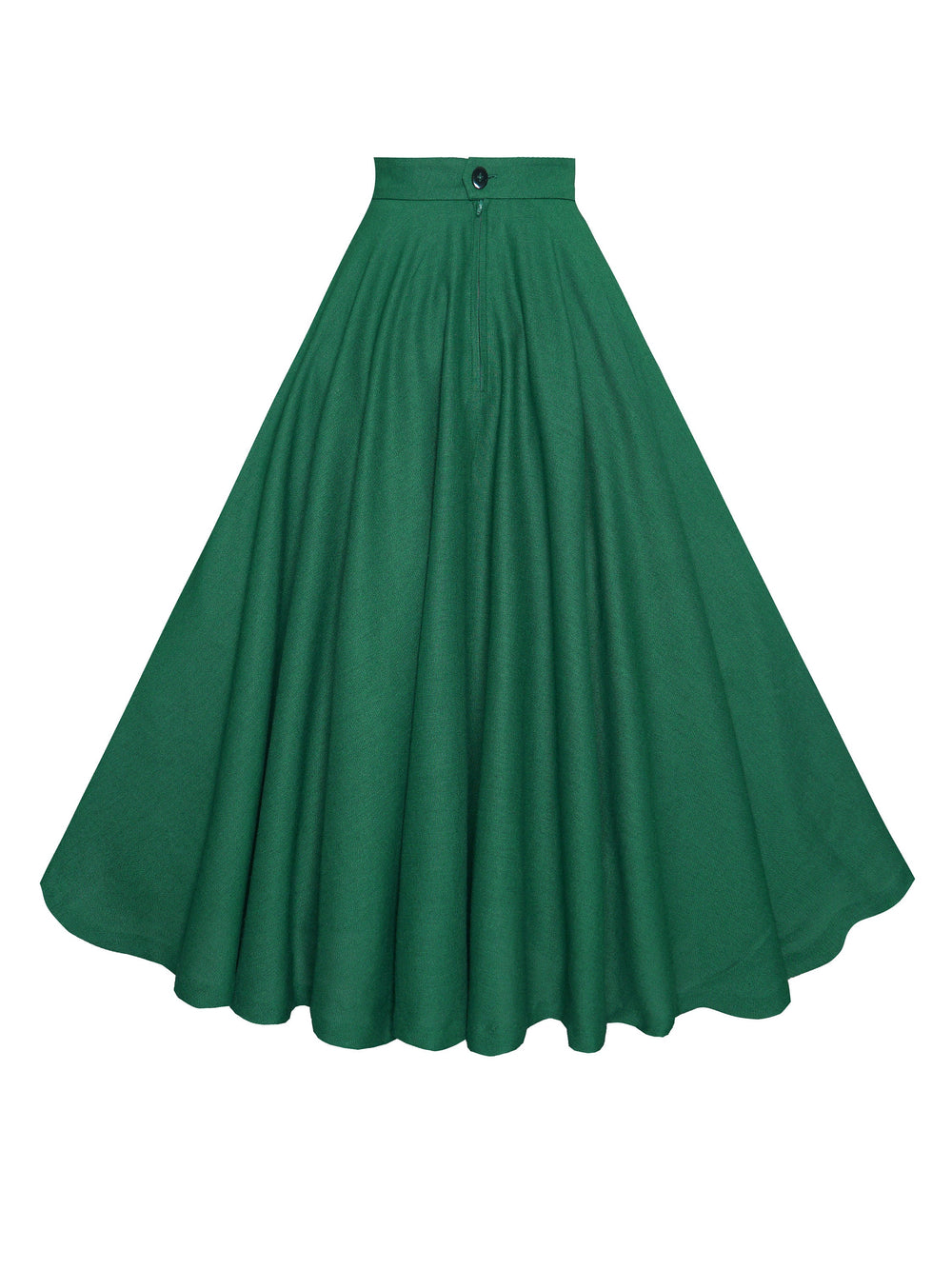 MTO - Lindy Skirt in Forest Green Linen