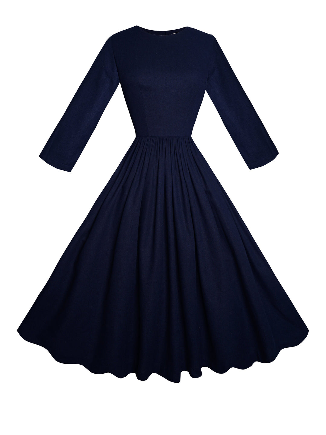 MTO - Marianne Dress in Indigo Blue Linen