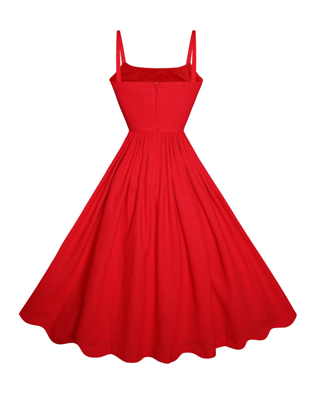 MTO - Grace Dress in Chili Red Linen