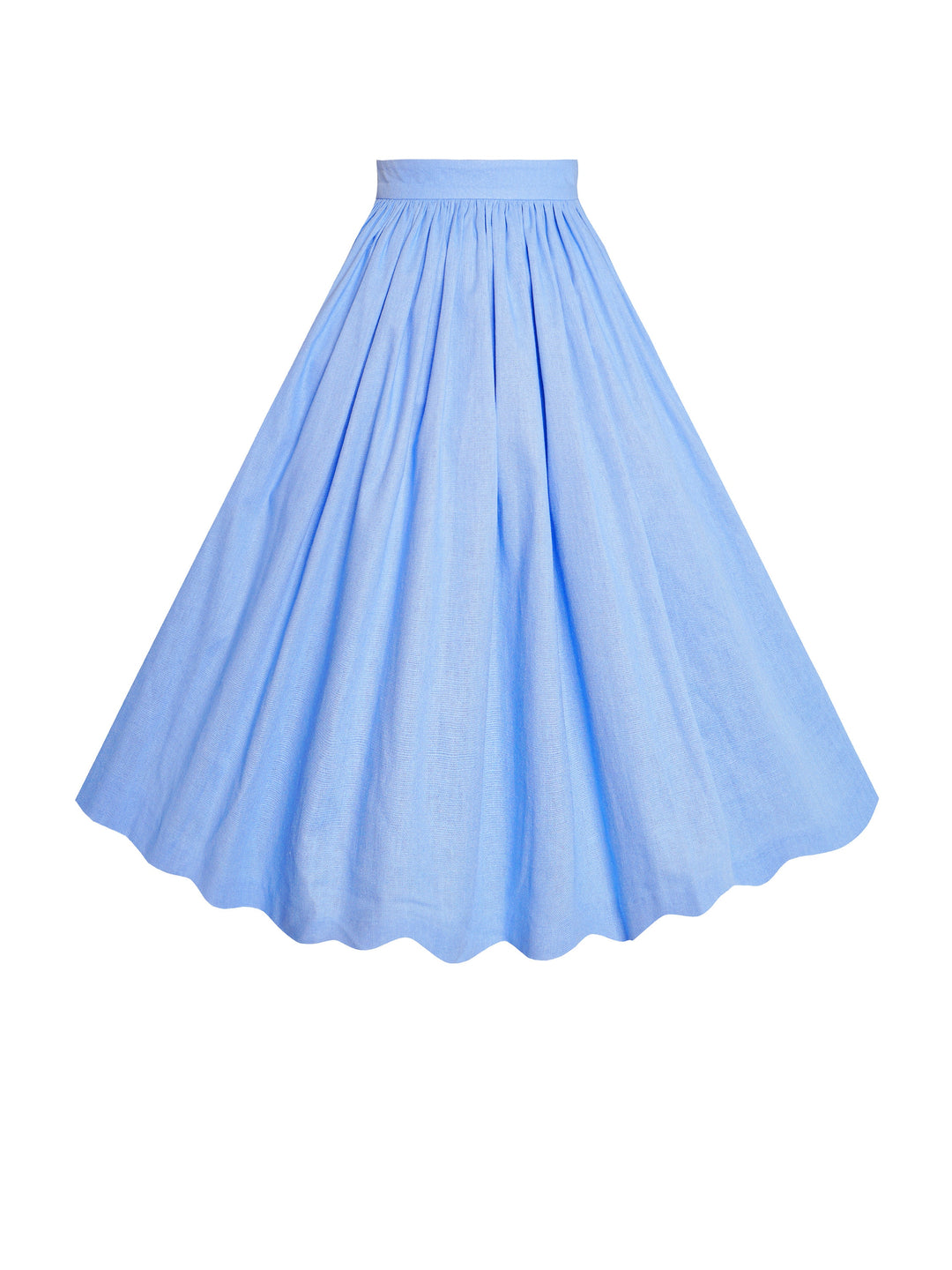 MTO - Lola Skirt in Powder Blue Linen