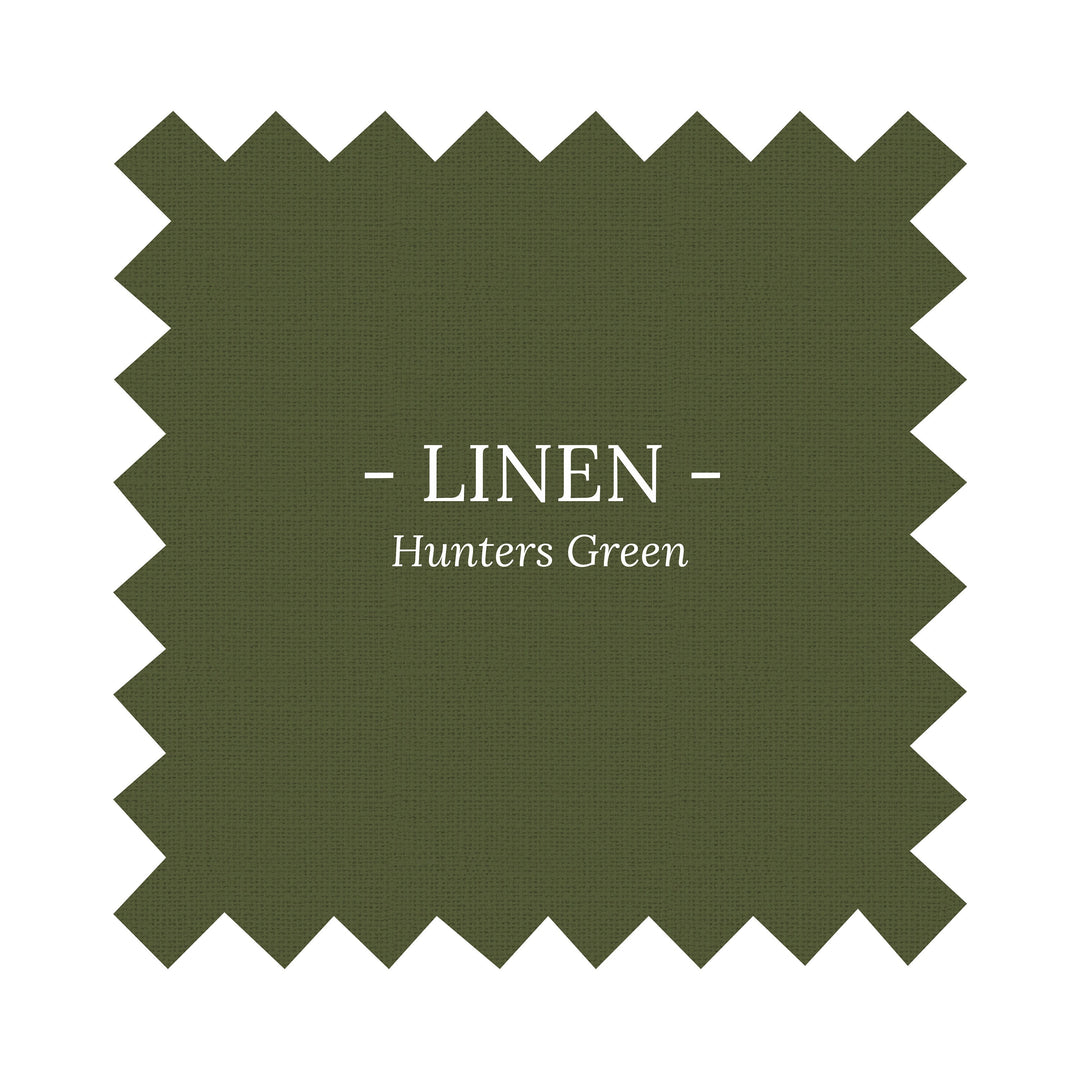 MTO - Lorraine Dress in Hunters Green Linen