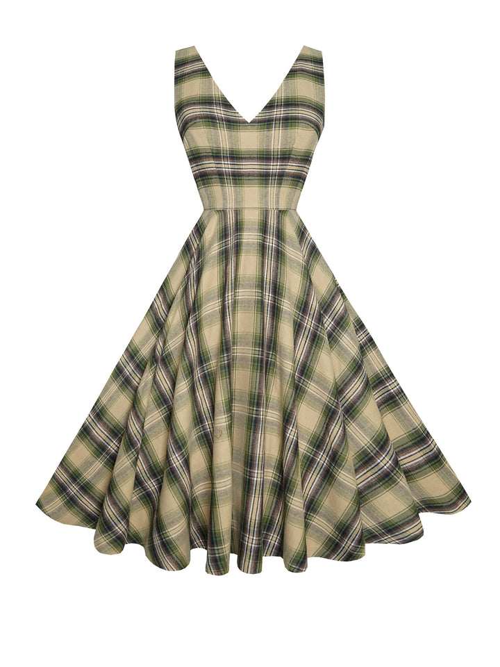 RTS - Size S - Diana Dress "Greenwich Plaid"