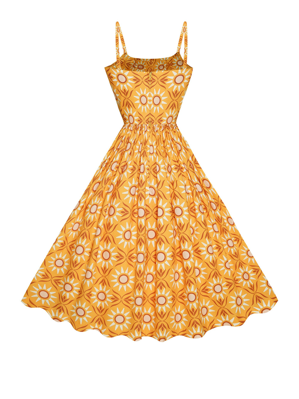 MTO - Grace Dress "Marigold Sun" - Large Checks