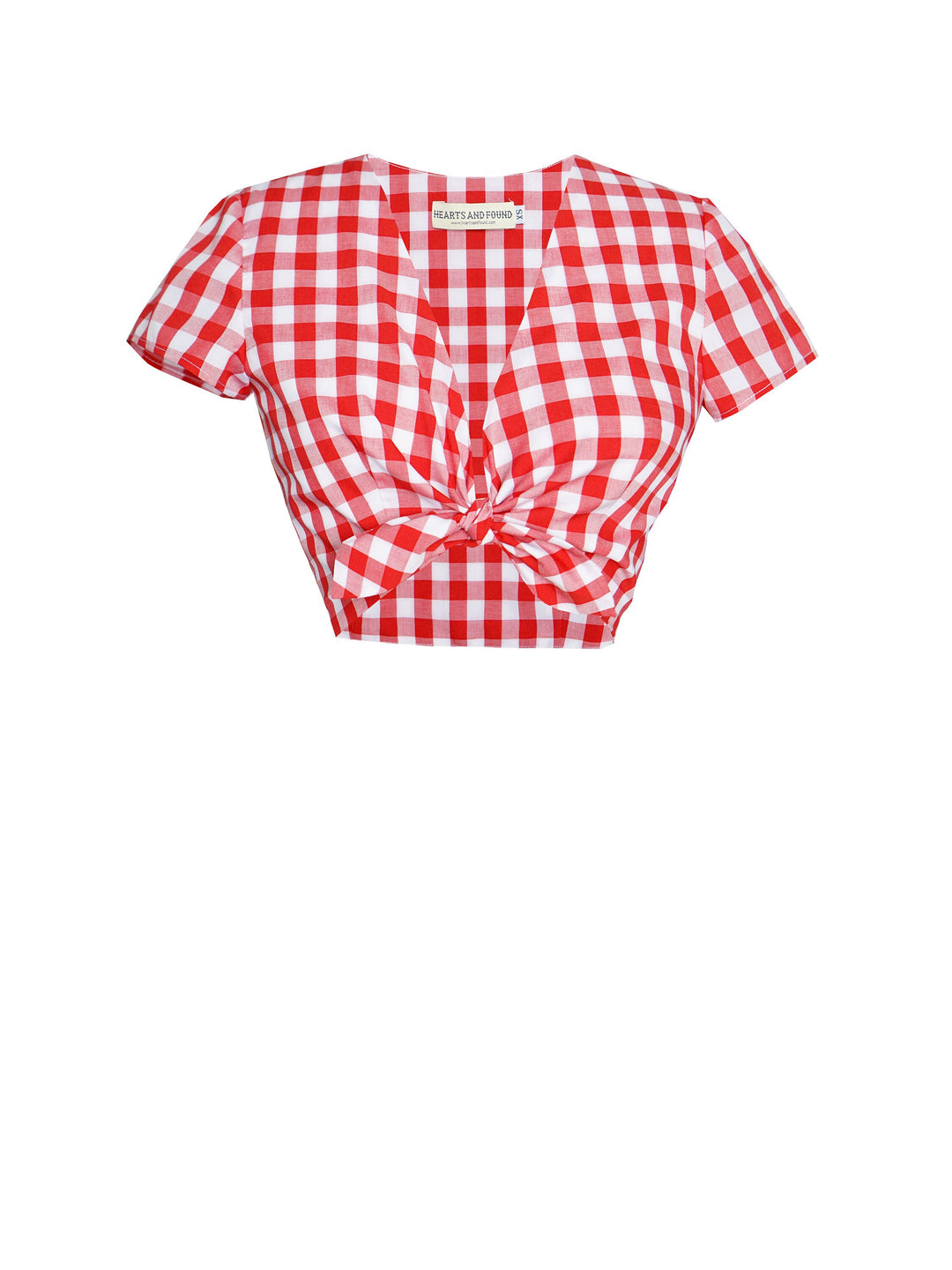 MTO - Joan Top Only Red Gingham - Large Checks