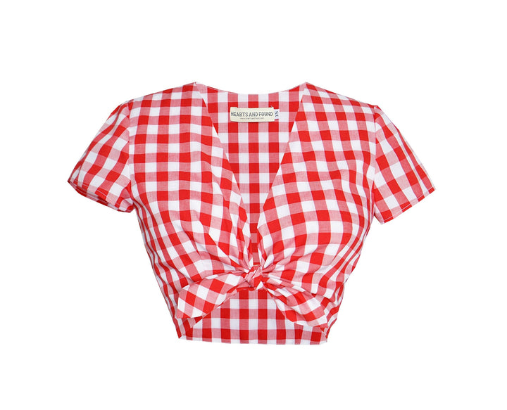 Fabric Red Gingham - Large Checks - By the Yard