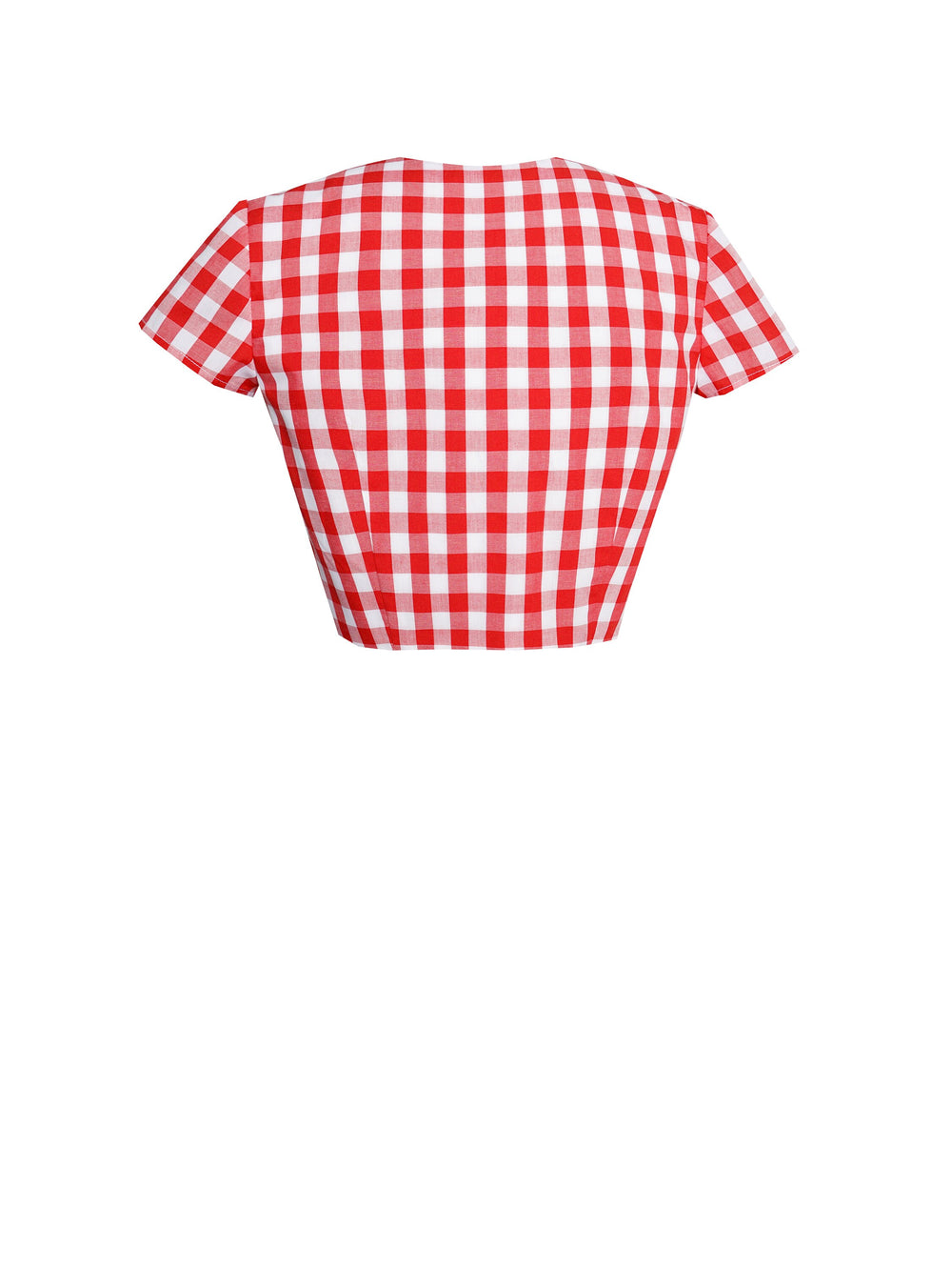 MTO - Joan Top Only Red Gingham - Large Checks