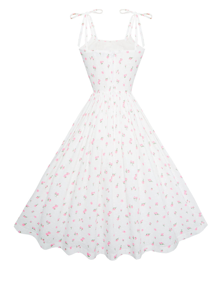 MTO - Kelly Dress "Pewter Rose" Dotted Swiss