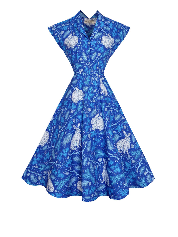 RTS - Size S - Doris Dress "Snow Bunny"