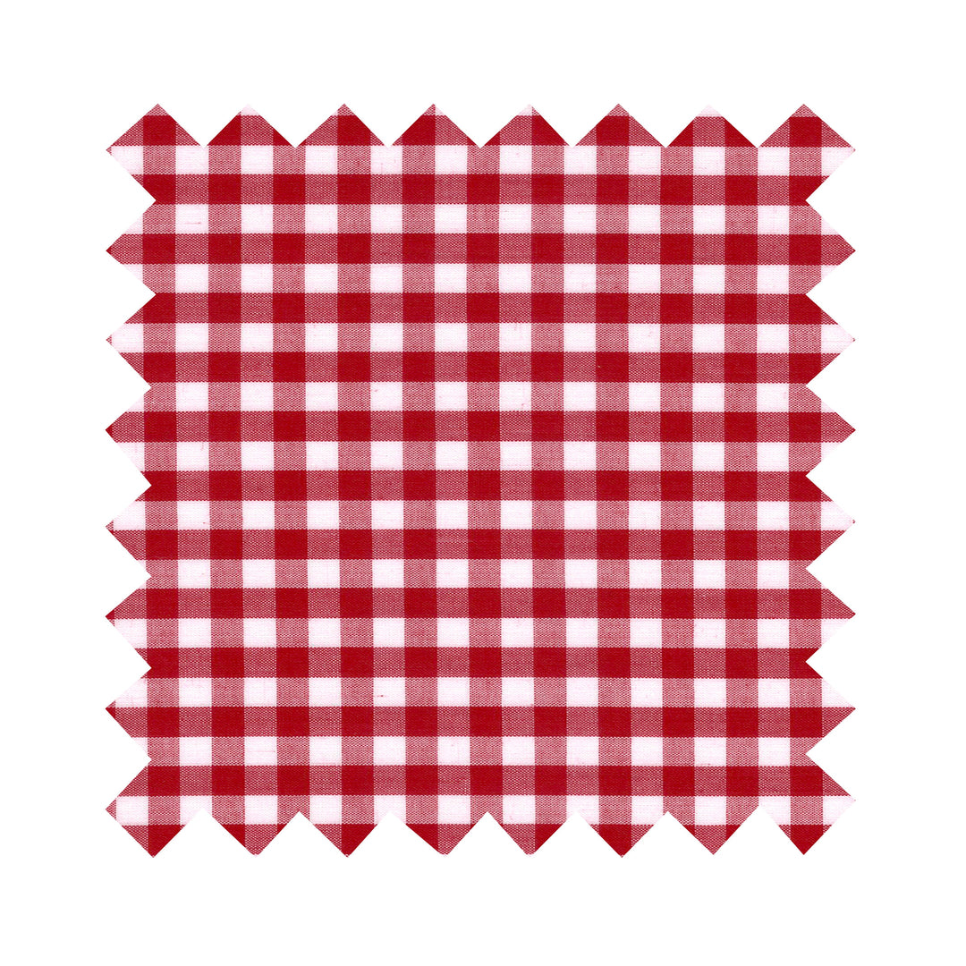 Fabric Red Gingham - Medium Checks - By the Yard