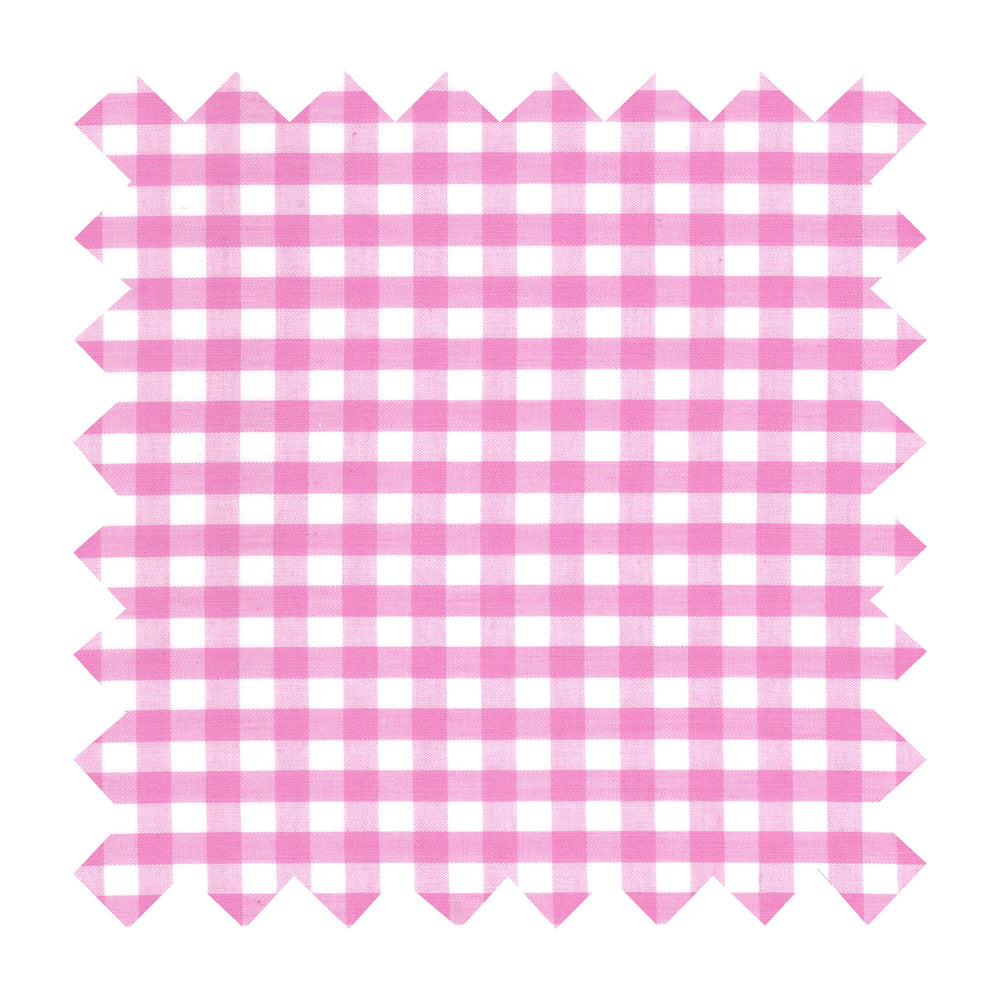 Fabric Light Pink Gingham - Medium Checks - By the Yard