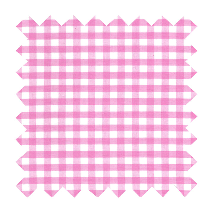 Fabric Light Pink Gingham - Medium Checks - By the Yard