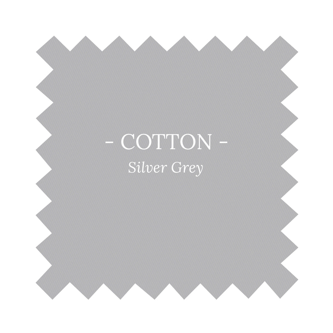 Fabric in Silver Grey Cotton - By the Yard