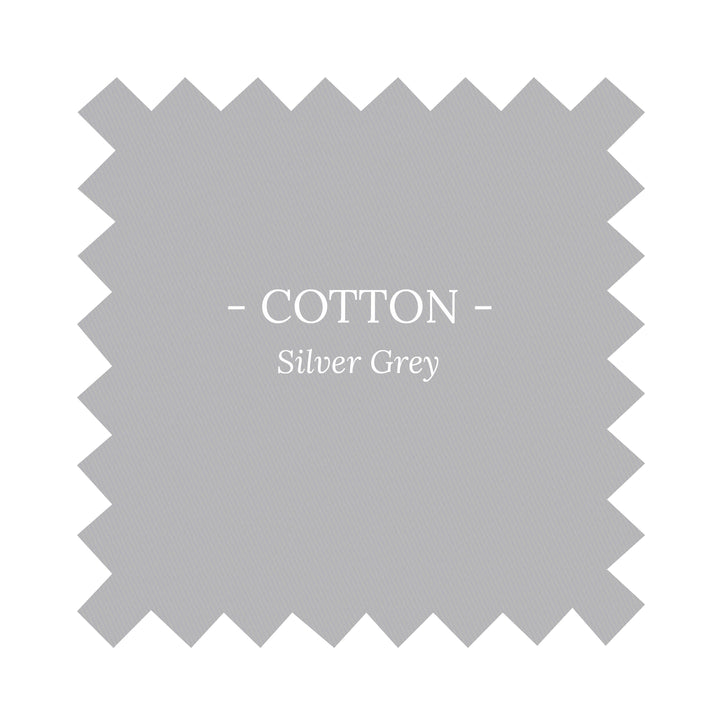 Fabric in Silver Grey Cotton - By the Yard