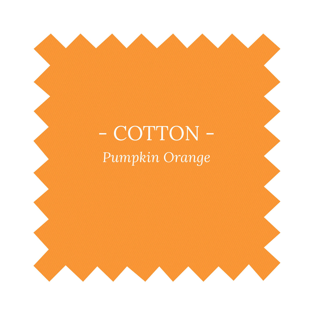 Fabric in Pumpkin Orange Cotton - By the Yard
