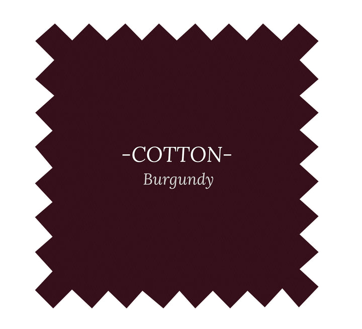 Fabric in Burgundy Cotton - By the Yard